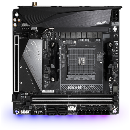 Gigabyte B550I AORUS PRO AX 1.0 Processor family AMD