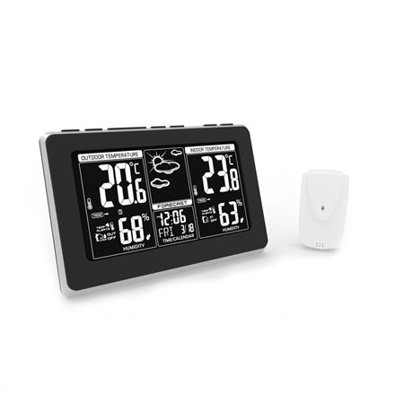 Adler Weather station AD 1175 Black