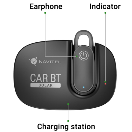 Navitel Multifunctional Bluetooth Headset Solar Car BT Hands free device
