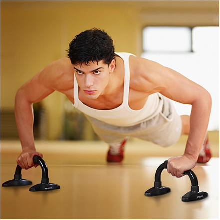 PROIRON Push Up Bar Stands Black