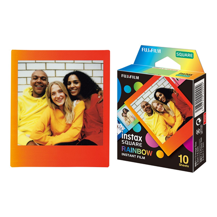 Fujifilm Instax Square Rainbow (10) Instant Film Quantity 10