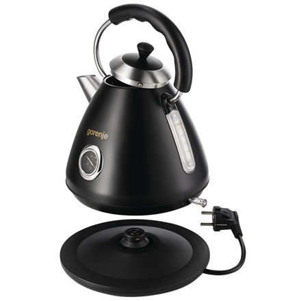 Gorenje | Kettle | K17CLBK | Electric | 2200 W | 1.7 L | Plastic and metal | 360° rotational base |