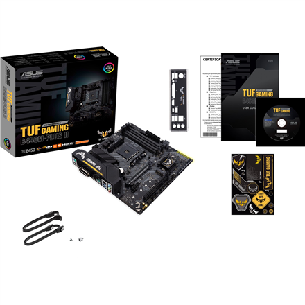 Asus TUF GAMING B450M-PLUS II Memory slots 4