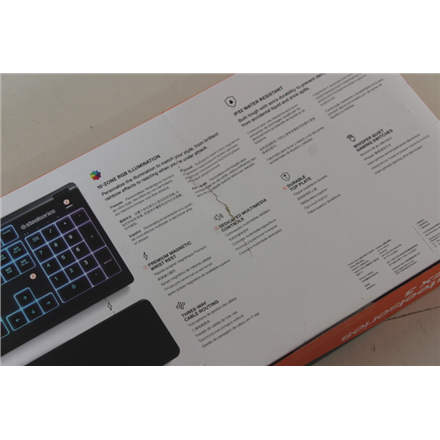 SALEOUT: SteelSeries Apex 3  Gaming keyboard IP32 water resistant for protection against spills
