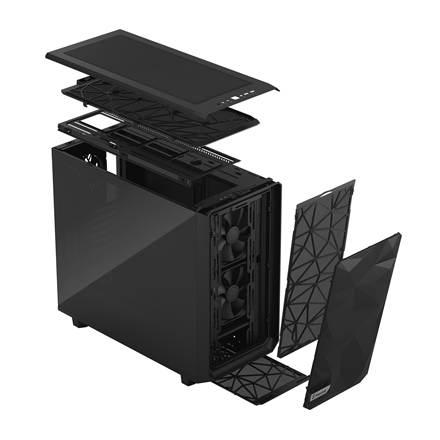 Fractal Design Meshify 2 Dark Tempered Glass Black