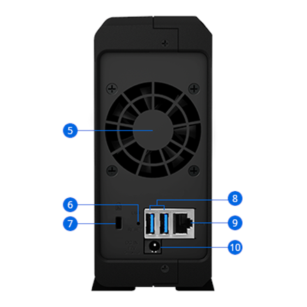 Synology Tower NAS DS118 up to 1 HDD/SSD Hot-Swap