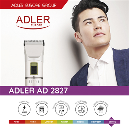 Adler Hair clipper AD 2827 Cordless or corded