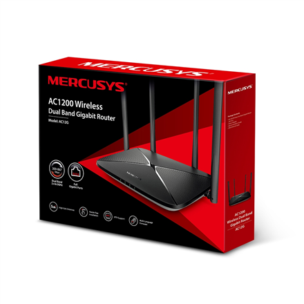 Mercusys AC1200 Wireless Dual Band Gigabit Router AC12G 802.11ac