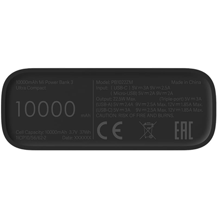 Xiaomi Mi Power Bank 3 Ultra Compact 10000 mAh