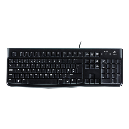 Logitech Desktop MK120 Wired keyboard USB Mouse included US Black