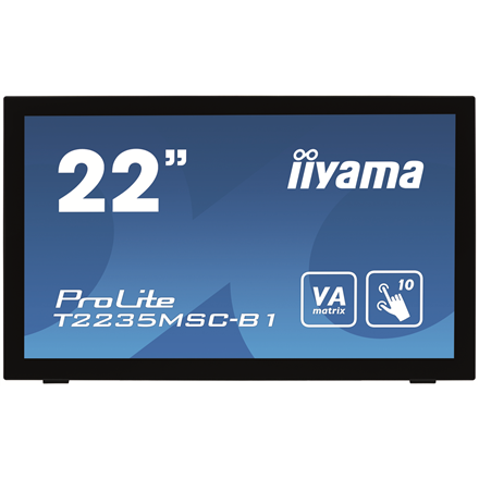 Iiyama Touch screen monitor with edge to edge glass PROLITE T2235MSC-B1 21.5 "