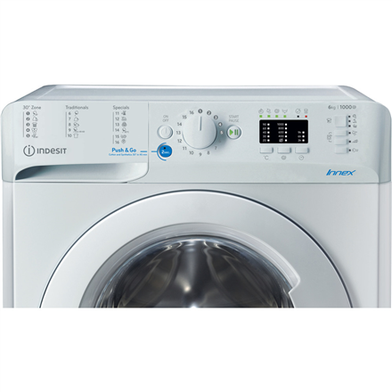 INDESIT Washing machine BWSA 61051 W EU N Energy efficiency class F