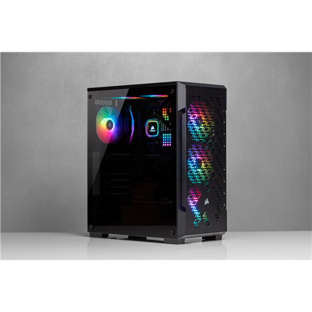 Corsair Airflow Tempered Glass Mid-Tower Smart Case iCUE 220T RGB Side window