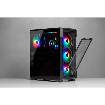 Corsair Airflow Tempered Glass Mid-Tower Smart Case iCUE 220T RGB Side window
