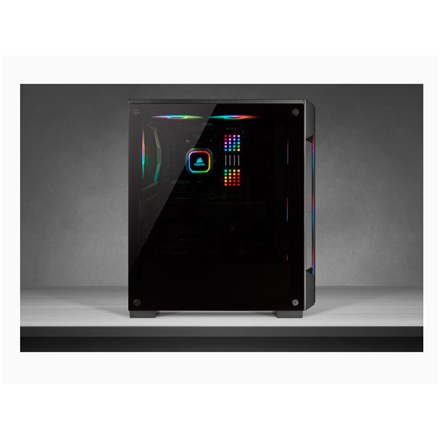 Corsair Tempered Glass Mid-Tower Smart Case iCUE 220T RGB Side window