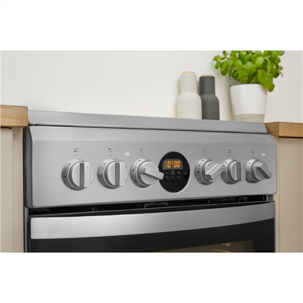 INDESIT Cooker IS5V8CHX/E Hob type Vitroceramic