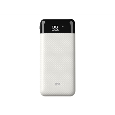Silicon Power Powerbank GP28 Li-Polymer Carbon fiber texture provides a more secure grip