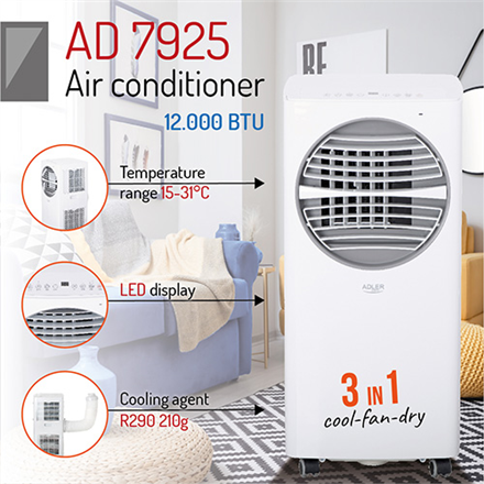 Adler Air conditioner AD 7925 Number of speeds 2