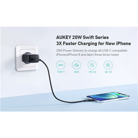 Aukey Wall Charger PA-R1 Mini USB-C