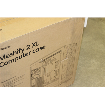 SALE OUT. Fractal Design Meshify 2 XL Black TG Light Tint Fractal Design Meshify 2 XL Light Tempered Glass Black