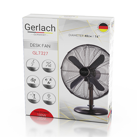 Gerlach Velocity Fan GL 7327 Table Fan
