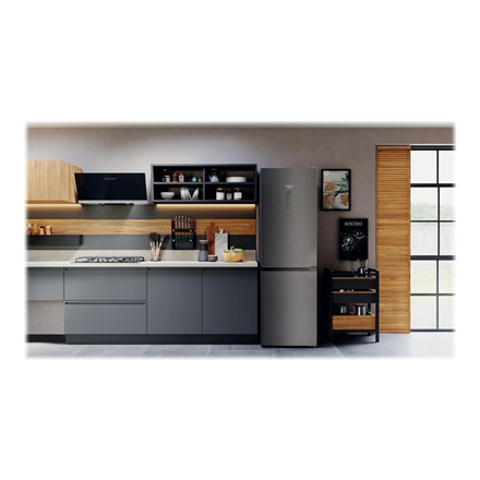 Hotpoint | HAFC8 TO32SK | Refrigerator | Energy efficiency class E | Free standing | Combi | Height 