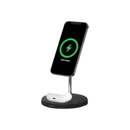 Belkin Pro MagSafe 2in1 Wireless Charging Stand + AC Power Adapter BOOST CHARGE Black
