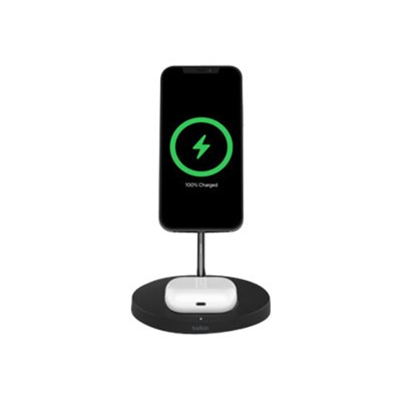 Belkin Pro MagSafe 2in1 Wireless Charging Stand + AC Power Adapter BOOST CHARGE Black