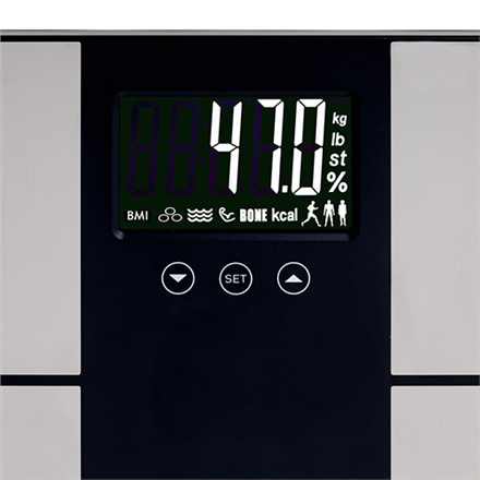 Adler Bathroom scale with analyzer AD 8165	 Maximum weight (capacity) 225 kg