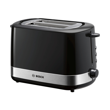 Bosch | TAT7403 | Toaster | Power 800 W | Number of slots 2 | Housing material Plastic | Black/Stain