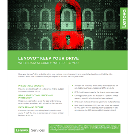Lenovo Warranty 3Y Keep Your Drive