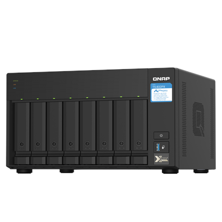 QNAP 8-Bay QTS NAS TS-832PX-4G Up to 8 HDD/SSD Hot-Swap