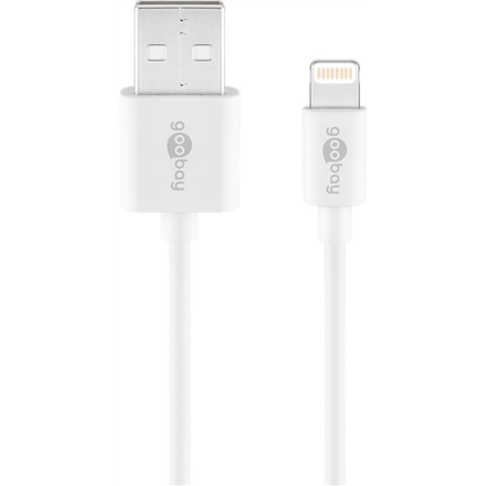 Goobay Lightning USB charging and sync cable 54600  White