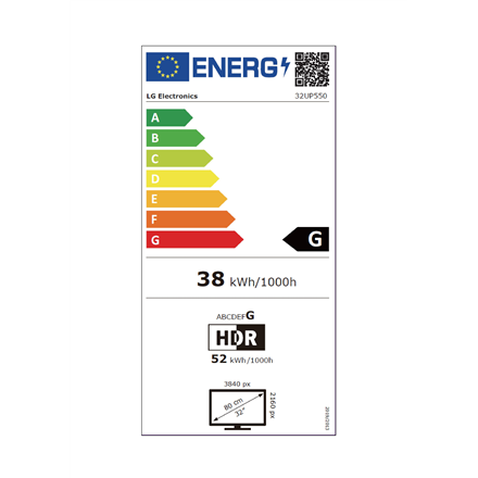LG Monitor 32UP550-W 32 "