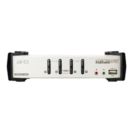 ATEN CS1734B - KVM / audio / USB switch - 4 ports | Aten