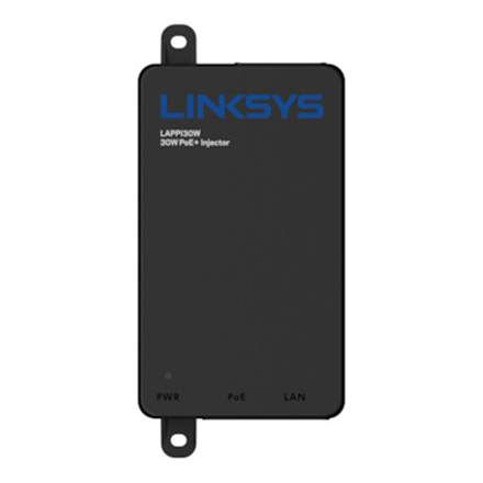 Linksys PoE+ Injector Adapter LAPPI30W 30W 802.3at Gigabit PoE+ Injector Ethernet LAN (RJ-45) ports 1 x RJ-45 10/100/1000 port