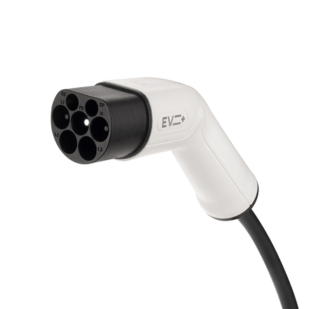EV+ Charging Cable Type 2 to Type 2 32A 3 Phase 10m EV+ | EV-CB-T2-32-3P-W-10m | EV+ Charging Cable 