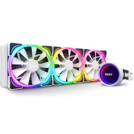 NZXT AIO Liquid Cooler With Aer RGB Kraken X73 RGB White