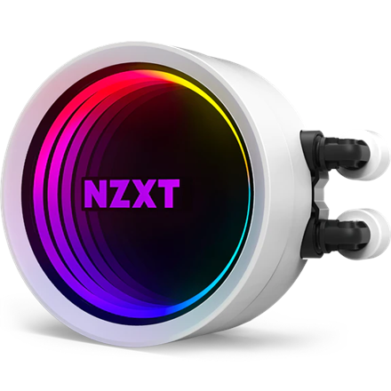NZXT AIO Liquid Cooler With Aer RGB Kraken X73 RGB White