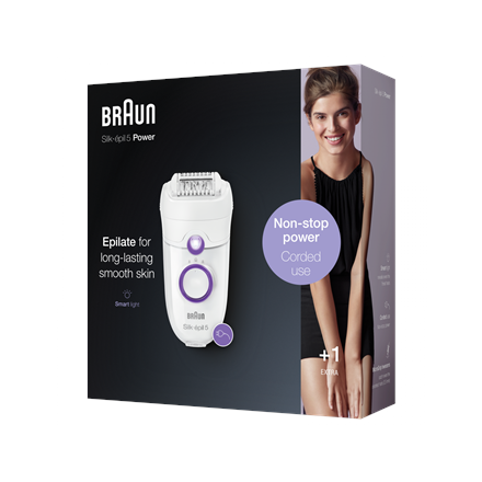 Braun Epilator SE5505P Silk-epil White