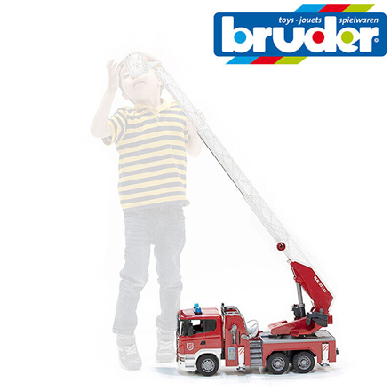 BRUDER Car SCANIA R Fire Engine With Water Pump