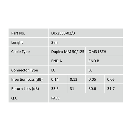 Digitus FO Patch Cord