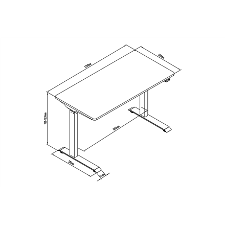 Digitus Electric height adjustable desk