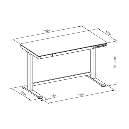 Digitus Electric Height Adjustable Desk