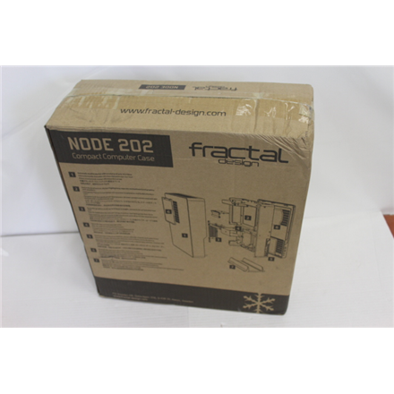 SALE OUT. Fractal Design Node 202 Black Fractal Design NODE 202 Black