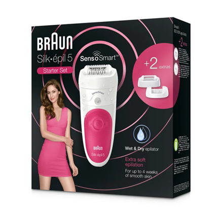 Braun Epilator Silk-épil 5 SE5500 Operating time (max) 30 min Bulb lifetime (flashes) Not applicabl