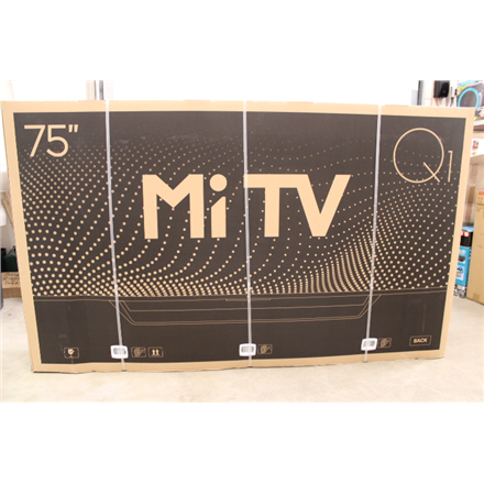 Xiaomi | Mi QLED TV | Q1 | 75" (189 cm) | Smart TV | Android TV 10 | 4K UHD | Black | DAMAGED PACKAG