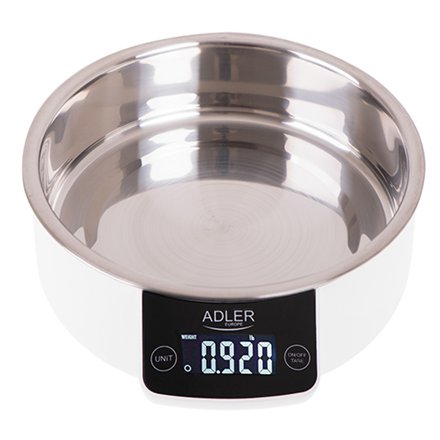 Adler Kitchen scale with a bowl AD 3166 Maximum weight (capacity) 5 kg