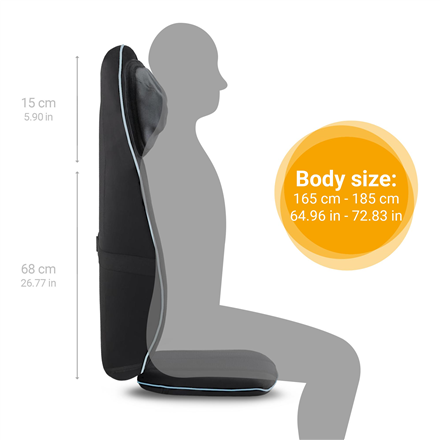 Medisana MCN  New Generation Shiatsu Massage Seat Cover Number of massage zones 3