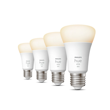 Philips Hue W 9W A60 E27 4pcs pack